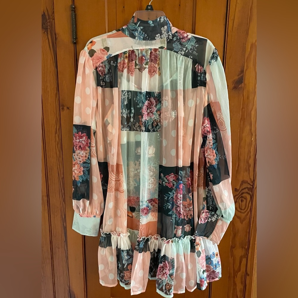 Souk and Sepia Polka Dot Patchwork Dress